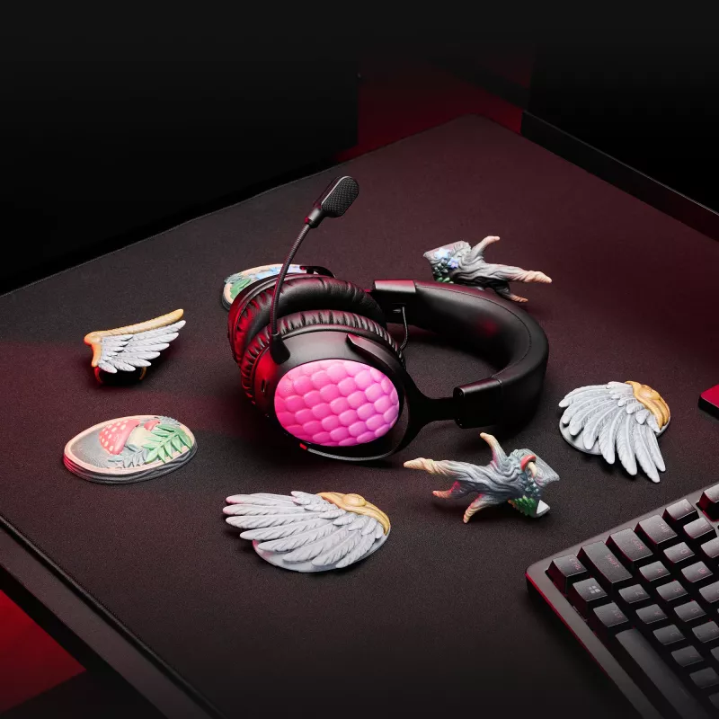 Belaidės ausinės žaidimams HyperX Cloud III S (baltos), 20–20000 Hz, 340 g