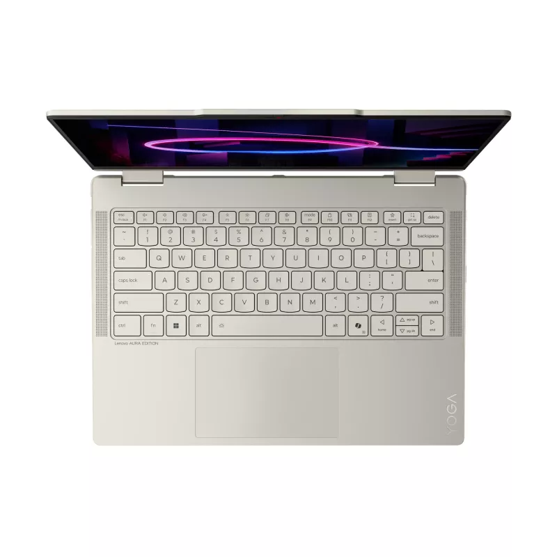 Lenovo Yoga 7 2-in-1 14IPH11 Copilot+ PC Intel Core Ultra 5 325 Hibrinis (2-in-1) 35,6 cm (14 colių) Liečiamas ekranas WUXGA 16 GB LPDDR5x-SDRAM 512 GB SSD Wi-Fi 7 (802.11be) Windows 11 Home Seashell spalva