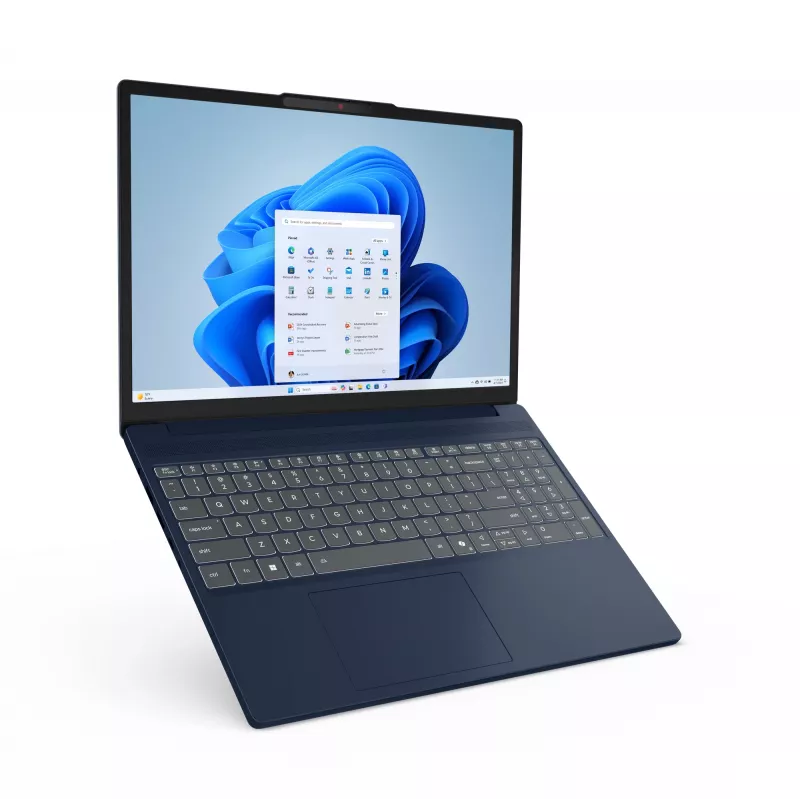 Nešiojamas kompiuteris Lenovo IdeaPad Slim 3 15ARP10, AMD Ryzen™ 5 150, 38,9 cm (15,3 inch) WUXGA, 16 GB DDR5, 512 GB SSD, Wi-Fi 7, Windows 11 Home, mėlynas