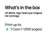 Originalus HP 963XL didelės talpos rašalo kasetė, Cyan, pigmentinis rašalas, 22,77 ml, 1 vnt.