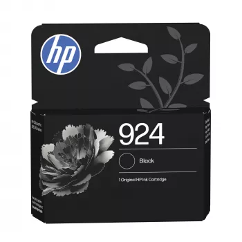 Originalus HP 924 juodos rašalo kasetė, standartinė talpa, juoda, 1 vnt., 500 puslapių, 400 puslapių, vienetinė pakuotė