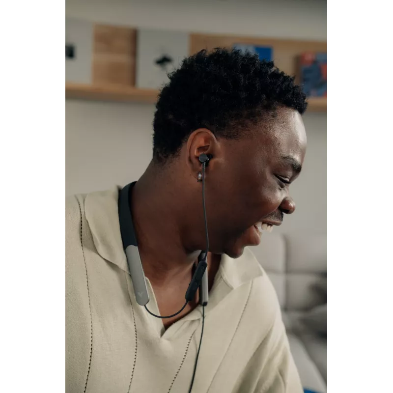 Verbatim TruSound Pro Neckband Earbuds juodos, belaidžiai, muzikai/kasdieniam naudojimui, 20–20000 Hz, 74 g, ausinės, juodos