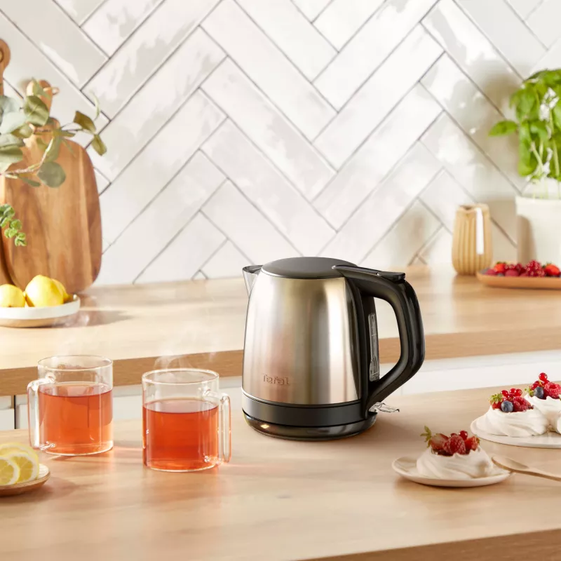 Tefal Subito Mini KO5S2DE0 elektrinis virdulys 1 L 2400 W Juodas, Nerūdijantis plienas