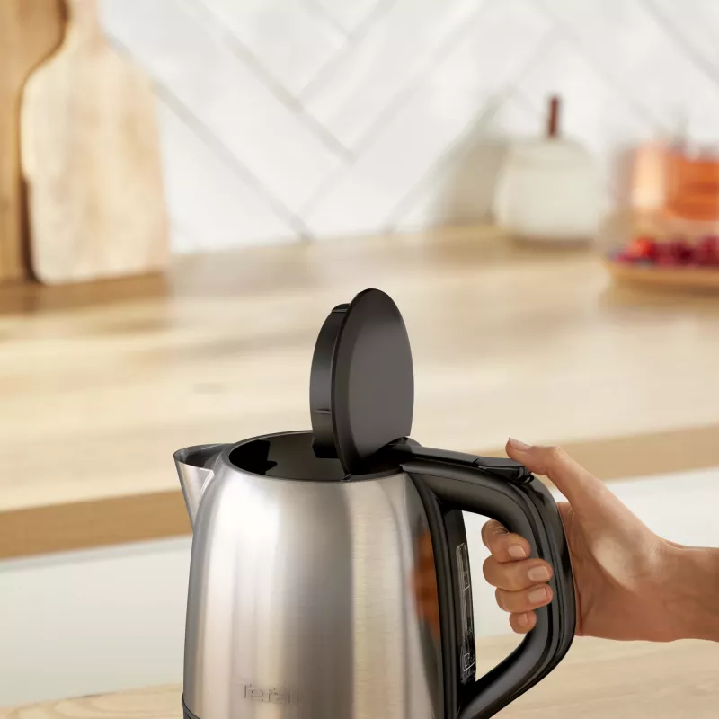 Tefal Subito Mini KO5S2DE0 elektrinis virdulys 1 L 2400 W Juodas, Nerūdijantis plienas