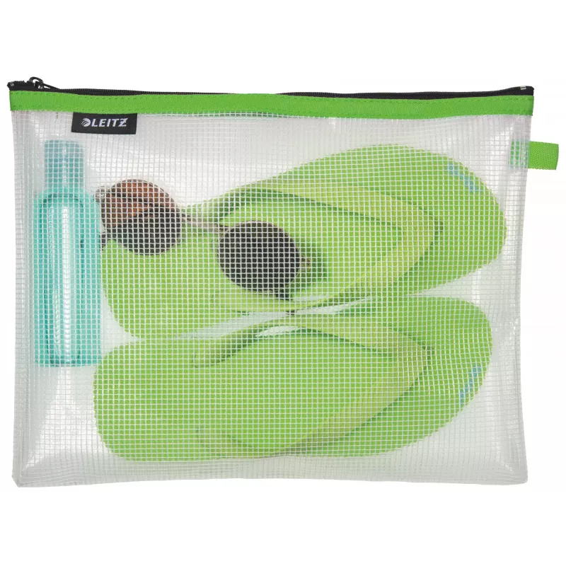 Leitz Travel Pouch vandeniui atsparus WOW Large, Unisex, Aksesuarų krepšys, Didelis, Užtrauktuku, Vandeniui atsparus, Žalias