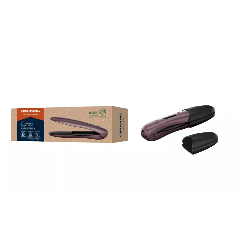 Grundig HS 6330 belaidis plaukų tiesintuvas, violetinis