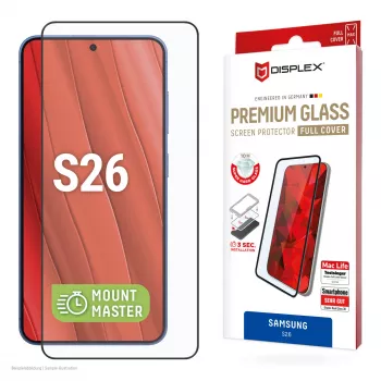 Displex Premium Ekrano Apsauginis Stiklas (Full Cover, 10H), Samsung S26