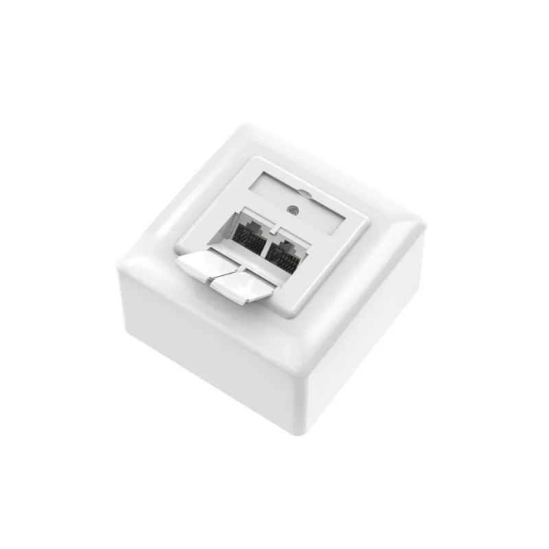 Hama 00300029 kištukinis lizdas 2 x RJ-45 Baltas