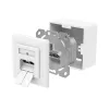 Hama 00300029 kištukinis lizdas 2 x RJ-45 Baltas