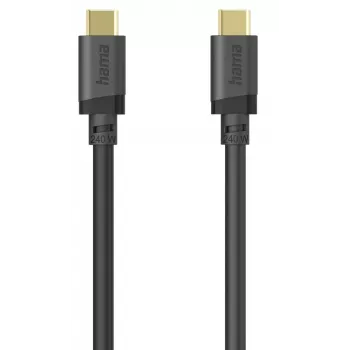 Hama 00202009 USB 3.2 Gen 1 (3.1 Gen 1) laidas USB C 1,5 m 5 Gbit/s 240 W Juodas