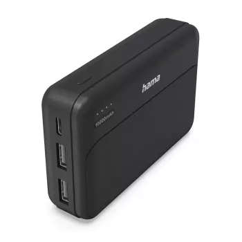 Hama Pocket 10 nešiojamas įkroviklis LiPo 10000 mAh Juodas