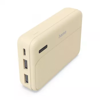 Hama Pocket 10 išorinė baterija Li-Pol 10000 mAh Smėlio spalvos