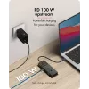 ICY BOX Spade Dock 4038, 7-in-1 DockingStation su LCD ekranu ir 100 W PD įkrovimu