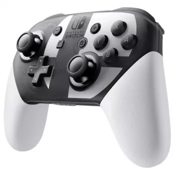 Nintendo Switch Pro valdiklis Super Smash Bros. Ultimate leidimas, juoda, pilka, balta, belaidis Bluetooth žaidimų pultas, analoginis / skaitmeninis, Nintendo Switch