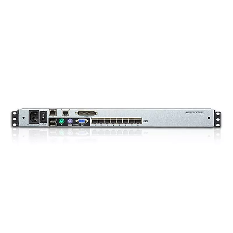 ATEN KL1508AiN 8 prievadų dviejų bėgių LCD KVM per IP konsolė stovui