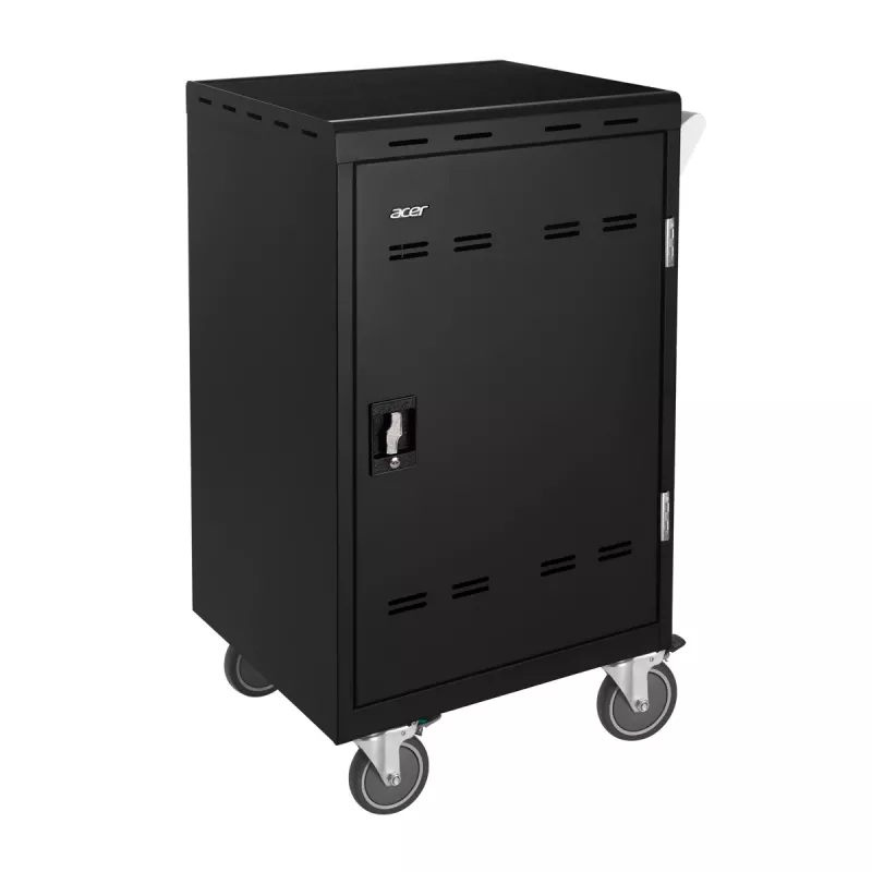 Acer E32c+ – Įkrovimo spinta 32 vietoms (JK kištukas), nešiojama įrenginių valdymo spinta, juoda, ant grindų, 2,6 cm, 39,5 cm, 30,1 cm
