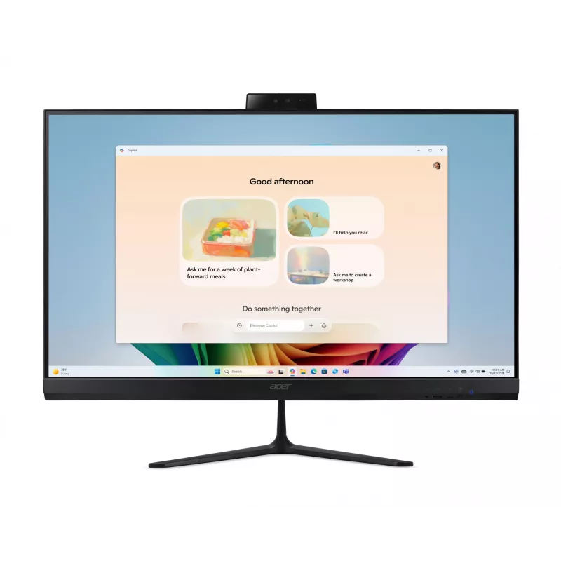 Acer Aspire C27B AI AR7432 NL Copilot+ PC AMD Ryzen™ AI 5 350 68.6 cm (27 col.) 1920 x 1080 pikselių All-in-One kompiuteris 32 GB DDR4-SDRAM 1 TB SSD Windows 11 Home Wi-Fi 6E (802.11ax) Juodas