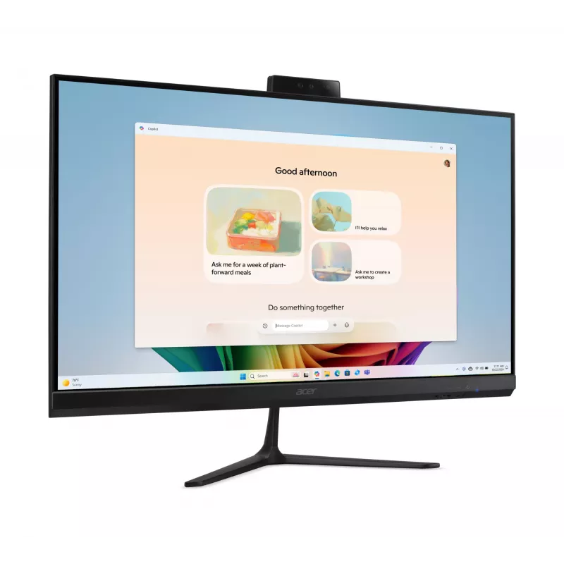 Acer Aspire C27B AI AR7432 NL Copilot+ PC AMD Ryzen™ AI 5 350 68.6 cm (27 col.) 1920 x 1080 pikselių All-in-One kompiuteris 32 GB DDR4-SDRAM 1 TB SSD Windows 11 Home Wi-Fi 6E (802.11ax) Juodas