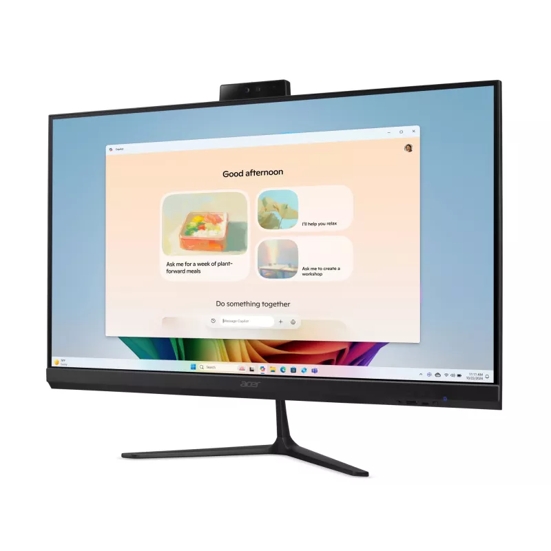 Acer Aspire C27B AI AR7432 NL Copilot+ PC AMD Ryzen™ AI 5 350 68.6 cm (27 col.) 1920 x 1080 pikselių All-in-One kompiuteris 32 GB DDR4-SDRAM 1 TB SSD Windows 11 Home Wi-Fi 6E (802.11ax) Juodas