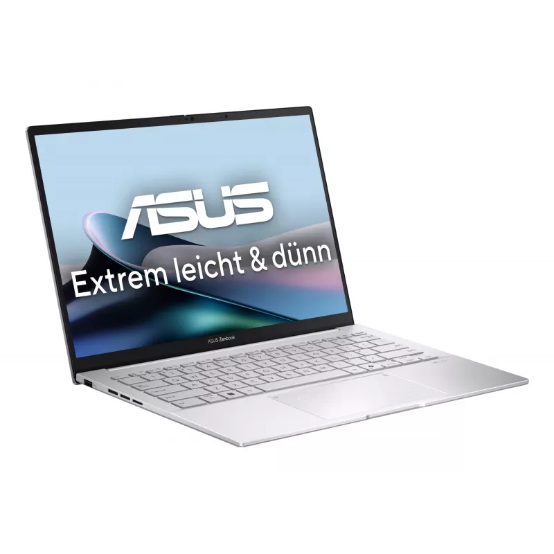 Nešiojamas kompiuteris ASUS Zenbook 14 OLED UX3405CA-QD1302W, Intel Core Ultra 7 255H, 35,6 cm (14 inch) WUXGA, 16 GB LPDDR5x, 1 TB SSD, Wi-Fi 7, Windows 11 Home, German Silver