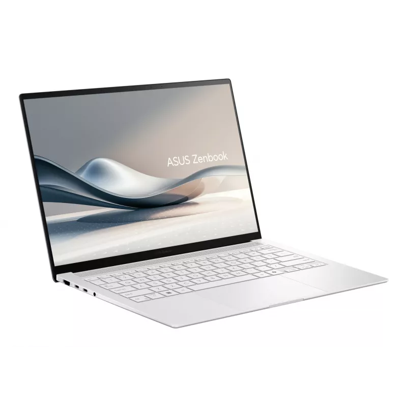 ASUS Zenbook S14 UX5406SA-PV526W Copilot+ PC nešiojamas kompiuteris Intel Core Ultra 7 258V 35.6 cm (14 col.) 3K 32 GB LPDDR5x-SDRAM 1 TB SSD Wi-Fi 7 (802.11be) Windows 11 Home German White