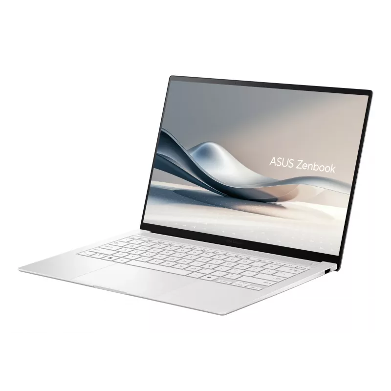 ASUS Zenbook S14 UX5406SA-PV526W Copilot+ PC nešiojamas kompiuteris Intel Core Ultra 7 258V 35.6 cm (14 col.) 3K 32 GB LPDDR5x-SDRAM 1 TB SSD Wi-Fi 7 (802.11be) Windows 11 Home German White