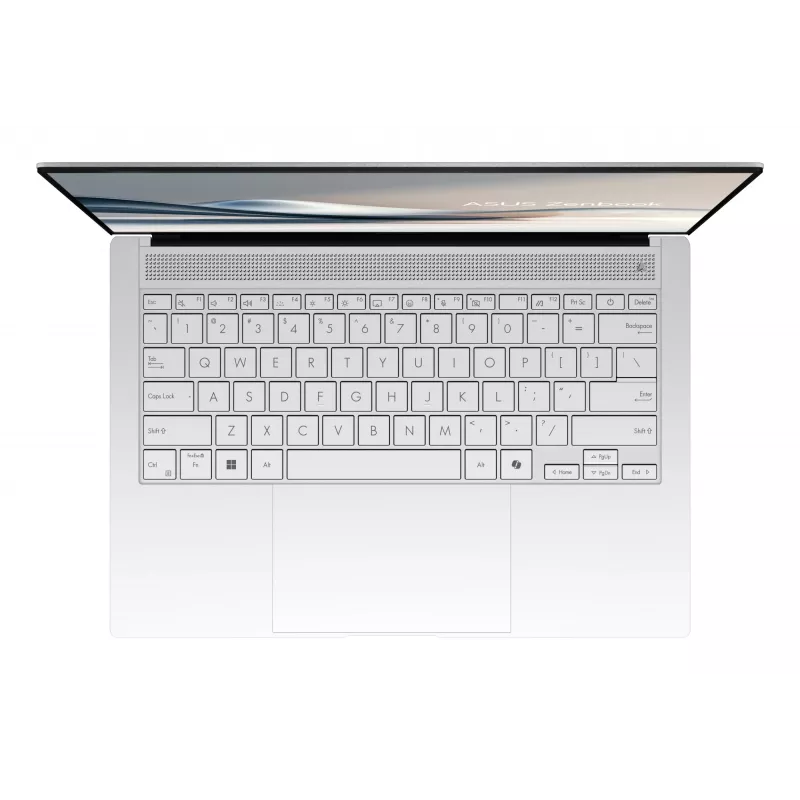 ASUS Zenbook S14 UX5406SA-PV526W Copilot+ PC nešiojamas kompiuteris Intel Core Ultra 7 258V 35.6 cm (14 col.) 3K 32 GB LPDDR5x-SDRAM 1 TB SSD Wi-Fi 7 (802.11be) Windows 11 Home German White