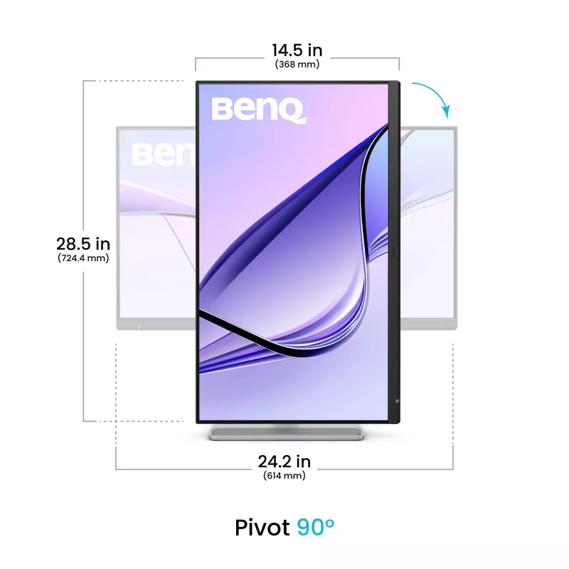 BenQ MA270S monitor kompiuterinis 68.6 cm (27 colių) 5120 x 2880 pikselių 5K Ultra HD LED Baltas