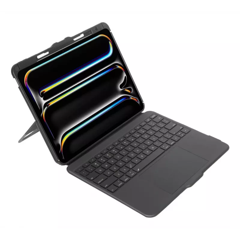 Targus VersaVu QWERTY UK English Bluetooth juodas dėklas su klaviatūra iPad Pro 13 colių (M4)