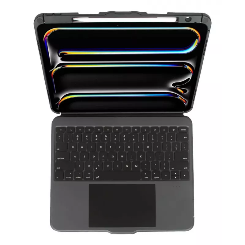 Targus VersaVu QWERTY UK English Bluetooth juodas dėklas su klaviatūra iPad Pro 13 colių (M4)