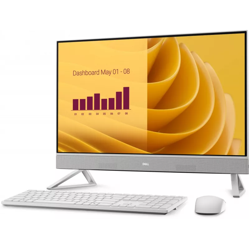 DELL EC27250 All-in-One kompiuteris 27 colių Full HD Intel Core 7 32GB DDR5 2TB SSD Windows 11 Pro Baltas