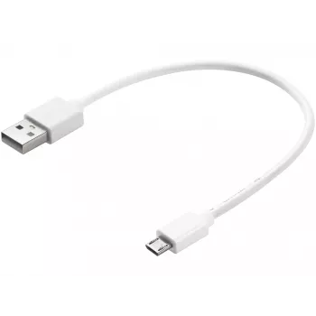 Sandberg MicroUSB sinchronizavimo ir įkrovimo laidas 0,2 m, USB A, Micro-USB B, USB 2.0, baltas