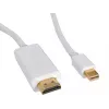 Sandberg MiniDP 1.2 > HDMI 4K 2m laidas, 2 m, Mini DisplayPort, HDMI, Kištukas, Kištukas, Baltas