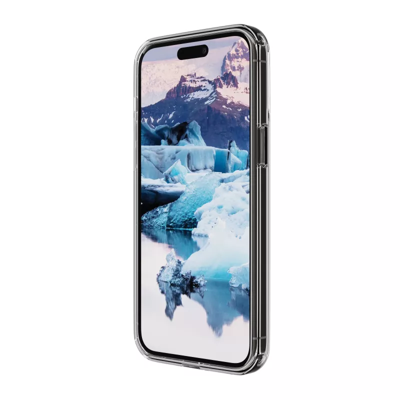 DBRAMANTE1928 IM61CL001854 permatomas baltas dėklas Apple iPhone 15 Pro, 100% perdirbtas plastikas, MagSafe