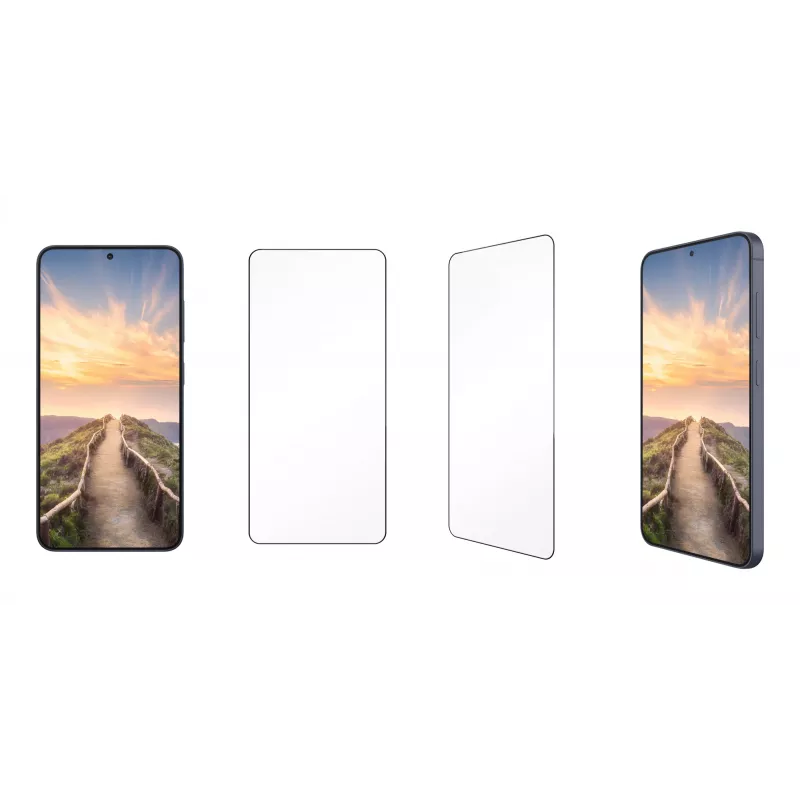dbramante1928 eco-shield apsauginis stiklas Samsung Galaxy S26+ – juodi rėmeliai
