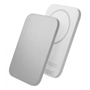 dbramante1928 re-charge – belaidis Power Bank 3K WL Ultra Slim Qi1.3 – baltas