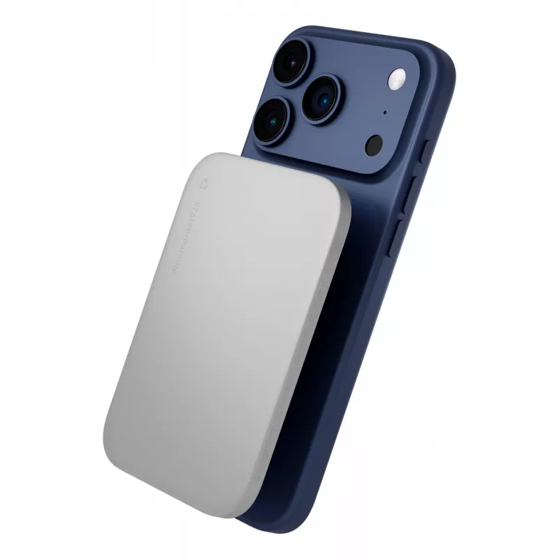 dbramante1928 re-charge – belaidis Power Bank 3K WL Ultra Slim Qi1.3 – baltas