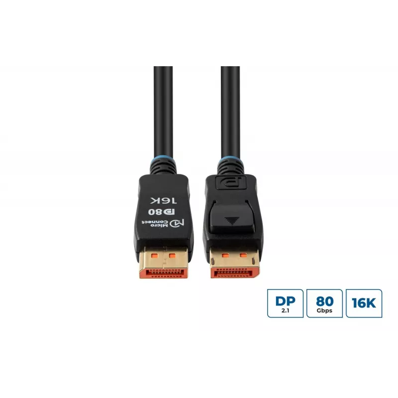 Microconnect MC-DP-MMG-150V2.1 DisplayPort 2.1 kabelis, 1,5 m