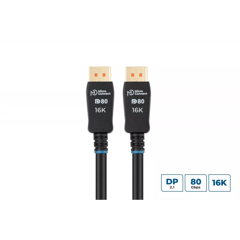 Microconnect MC-DP-MMG-150V2.1 DisplayPort 2.1 kabelis, 1,5 m