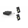 Vivolink Audiopack Subwoofer + 2 aukščiausios klasės įmontuojami sieniniai garsiakalbiai (Riboto komplekto pasiūlymas) Juoda Laidinė 110 W