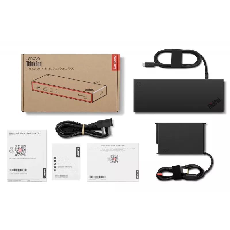 Lenovo ThinkPad Thunderbolt 4 Smart Dock Gen2 7500 Juodos spalvos laidas
