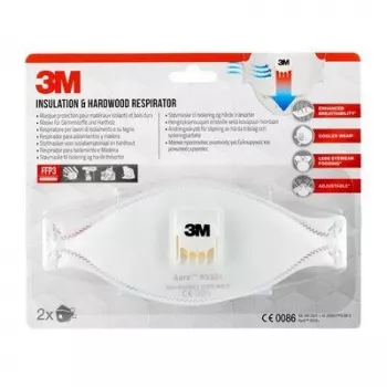 3M 9332C2 daugkartinis respiratorius FFP3 puskaukė