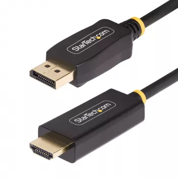 StarTech.com 4m DisplayPort į HDMI adapterio laidas, 4K 60Hz su HDR, DP į HDMI 2.0b, aktyvus vaizdo keitiklis, DisplayPort staliniam kompiuteriui į HDMI monitorių