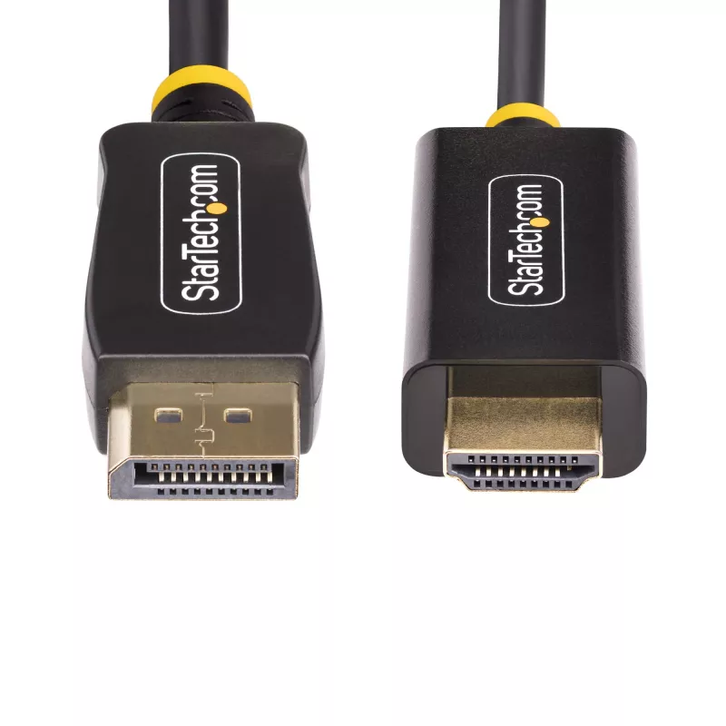 StarTech.com 3m DisplayPort į HDMI adapterio laidas, 4K 60Hz su HDR, DP į HDMI 2.0b, aktyvus vaizdo keitiklis, DisplayPort staliniam kompiuteriui prie HDMI monitoriaus