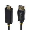 StarTech.com 2m DisplayPort į HDMI adapterio laidas su griebiančiomis jungtimis, 4K 60Hz, HDR, vienakryptis DP į HDMI vaizdo keitiklis, DP staliniam kompiuteriui prie HDMI monitoriaus