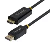 StarTech.com 2m DisplayPort į HDMI adapterio laidas su griebiančiomis jungtimis, 4K 60Hz, HDR, vienakryptis DP į HDMI vaizdo keitiklis, DP staliniam kompiuteriui prie HDMI monitoriaus