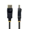 StarTech.com 2m DisplayPort į HDMI adapterio laidas su griebiančiomis jungtimis, 4K 60Hz, HDR, vienakryptis DP į HDMI vaizdo keitiklis, DP staliniam kompiuteriui prie HDMI monitoriaus