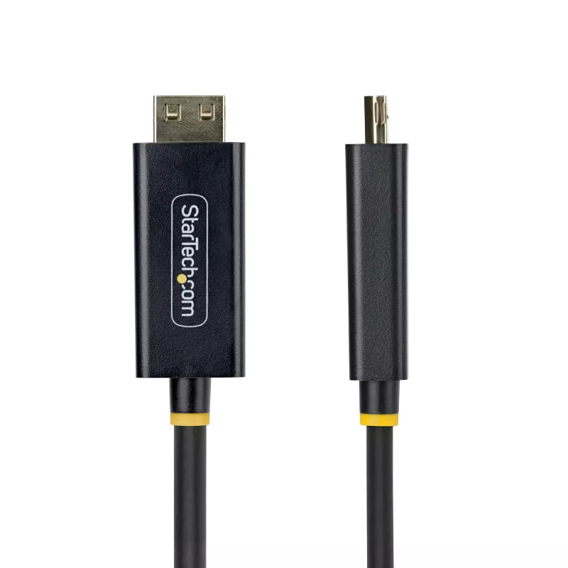 StarTech.com 2m DisplayPort į HDMI adapterio laidas su griebiančiomis jungtimis, 4K 60Hz, HDR, vienakryptis DP į HDMI vaizdo keitiklis, DP staliniam kompiuteriui prie HDMI monitoriaus