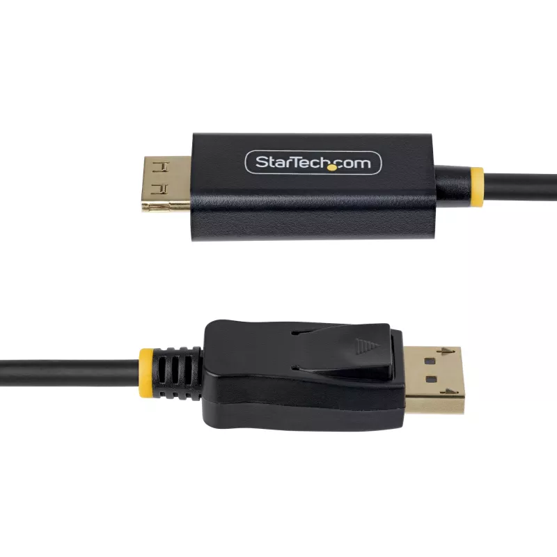 StarTech.com 2m DisplayPort į HDMI adapterio laidas su griebiančiomis jungtimis, 4K 60Hz, HDR, vienakryptis DP į HDMI vaizdo keitiklis, DP staliniam kompiuteriui prie HDMI monitoriaus