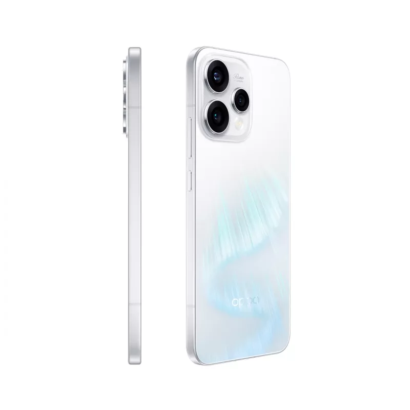 OPPO Reno15 5G 16,7 cm (6,59 colio) dvisim kortelių palaikymas Android 16.0 USB Type-C 8 GB 512 GB 6500 mAh Baltas